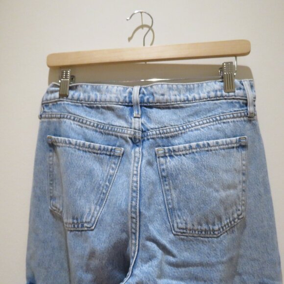 OLD NAVY Extra High Rise Sky-Hi Wide Leg Secret Smooth Cargo Pocket Jeans Light - Picture 11 of 12